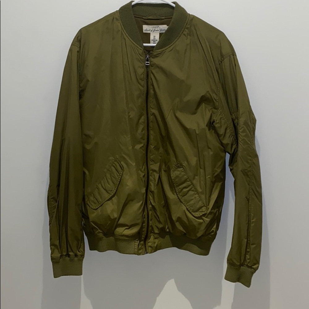 Green bomber jacket